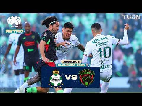 🔥 REVÍVELO:  El juegazo entre Santos y FC Juárez con empate de infarto en el CL-2026 J3 | TUDN