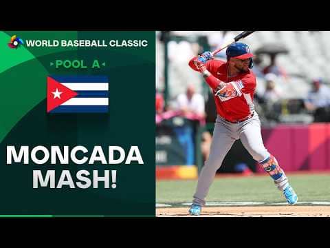 Yoán Moncada CRUSHES a two-run homer for Team Cuba! 🇨🇺 | 2026 World Baseball Classic