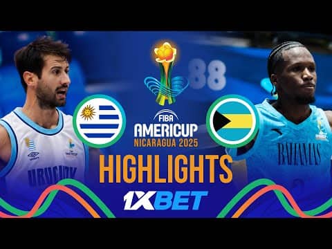 Uruguay 🇺🇾 vs Bahamas 🇧🇸 | 1XBET Highlights | FIBA AmeriCup 2025