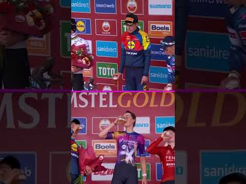 Two podiums, two very different vibes 😆