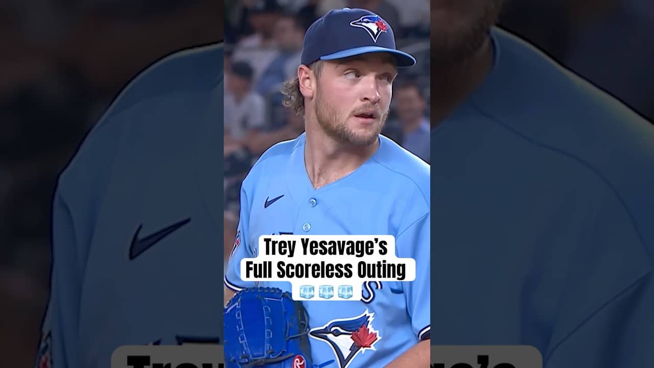 Trey Yesavage was ICE COLD all night in the Bronx 🥶 #MLB #BlueJays