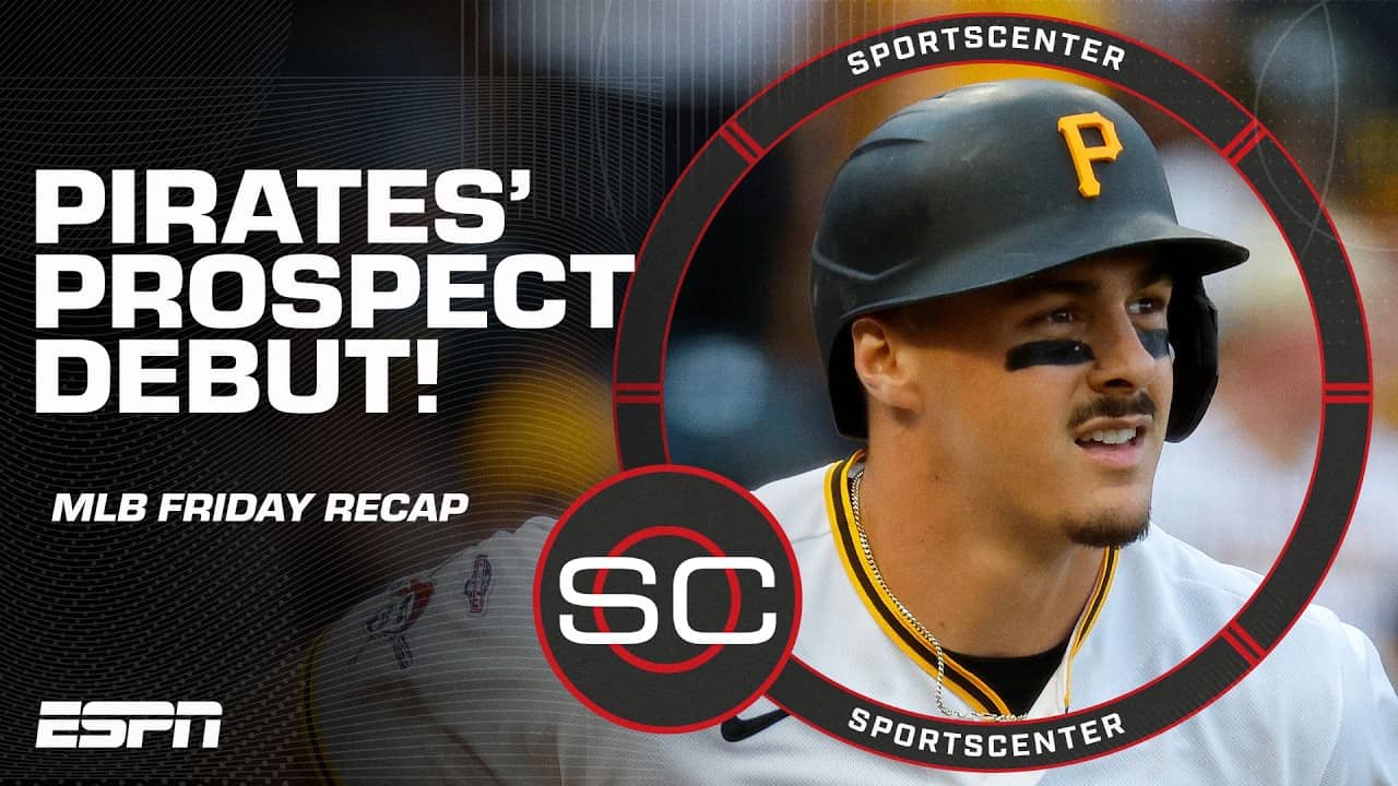 Konnor Griffin MAKES HISTORY in Pittsburgh Pirates debut 🔥 | SportsCenter