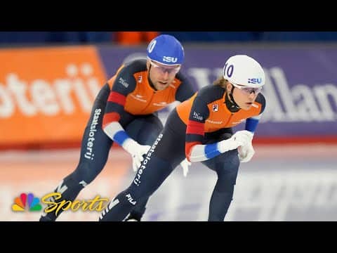 Dutch team skates to world record in mixed relay at Calgary World Cup 2025 | NBC Sports
