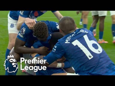 Idrissa Gueye blasts Everton 1-0 ahead of Fulham | Premier League | NBC Sports