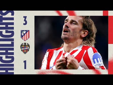 Atlético de Madrid 3-1 Levante | ⚽ Griezmann (2) and De la Fuente (OG) | HIGHLIGHTS, LaLiga - MD12
