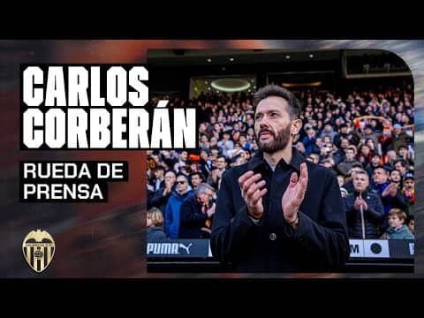 RUEDA DE PRENSA DE CARLOS CORBERÁN POSTERIOR AL VALENCIA CF 3 - 2 RCD ESPANYOL