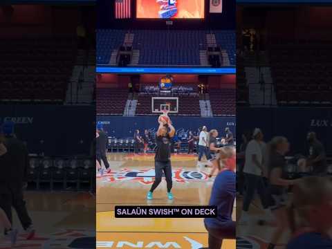 Salaün Swish Incoming! 💦🔥 #wnba #goldenstatevalkyries #shorts