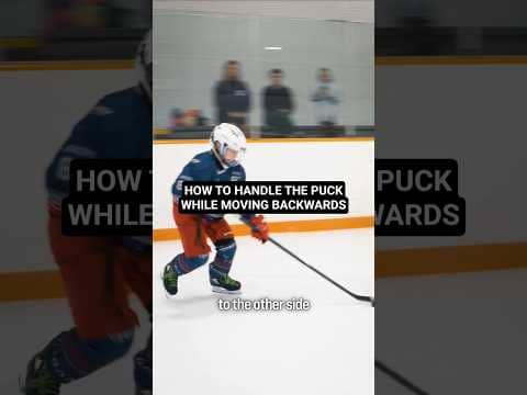 HOW TO HANDLE THE PUCK WHILE MOVING BACKWARDS #hockeycoaching #hockeytraining