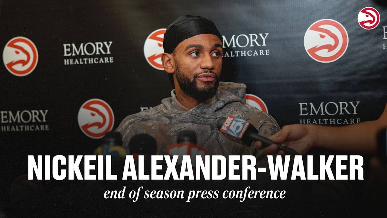 Nickeil Alexander-Walker Atlanta Hawks End of Season Press Conference