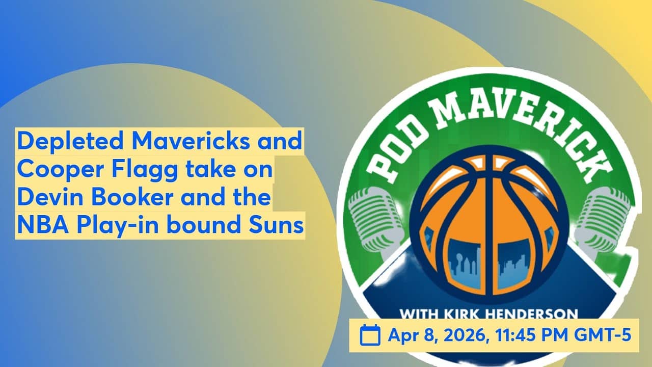 Depleted Mavericks and Cooper Flagg take on Devin Booker and the NBA Play-in bound Suns 📱