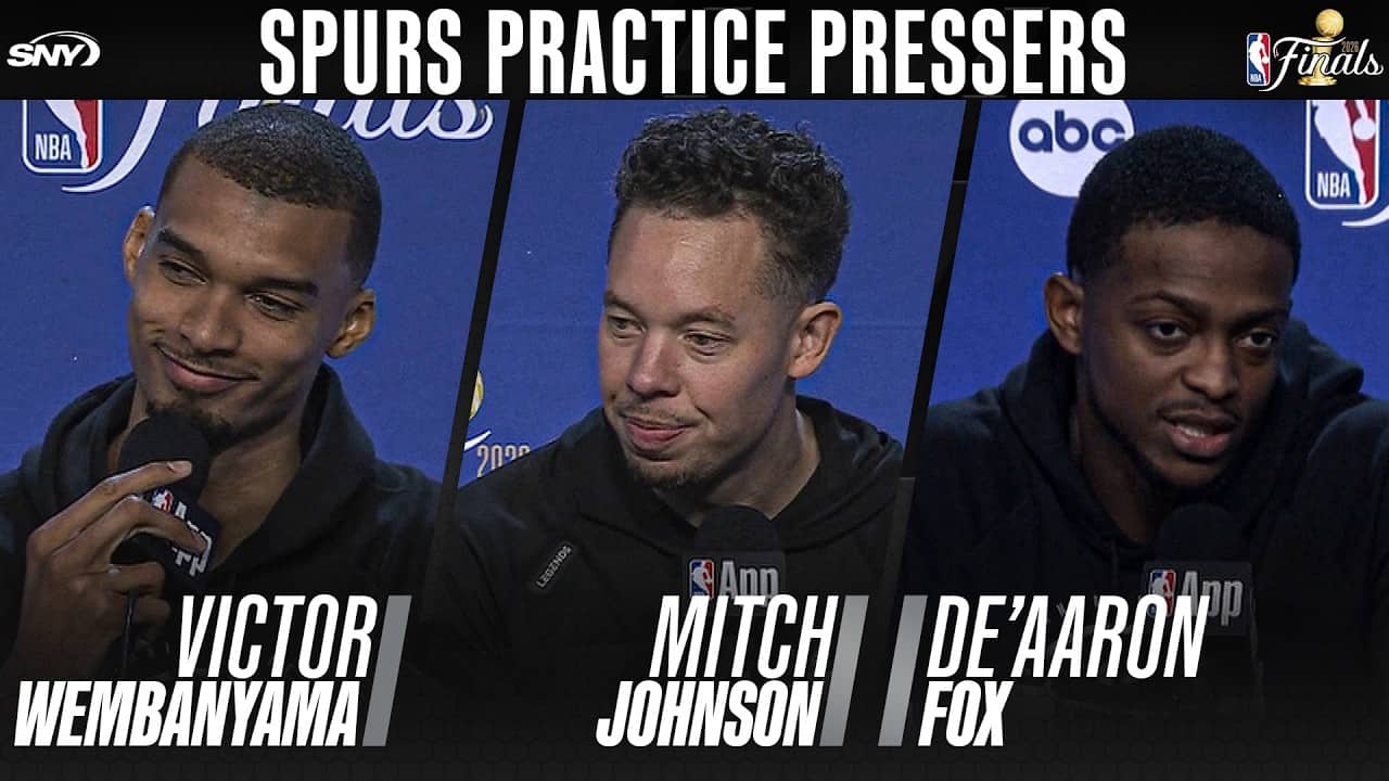 Victor Wembanyama, Mitch Johnson, De'Aaron Fox on Spurs' adjustments for GM 2 of finals vs. Knicks