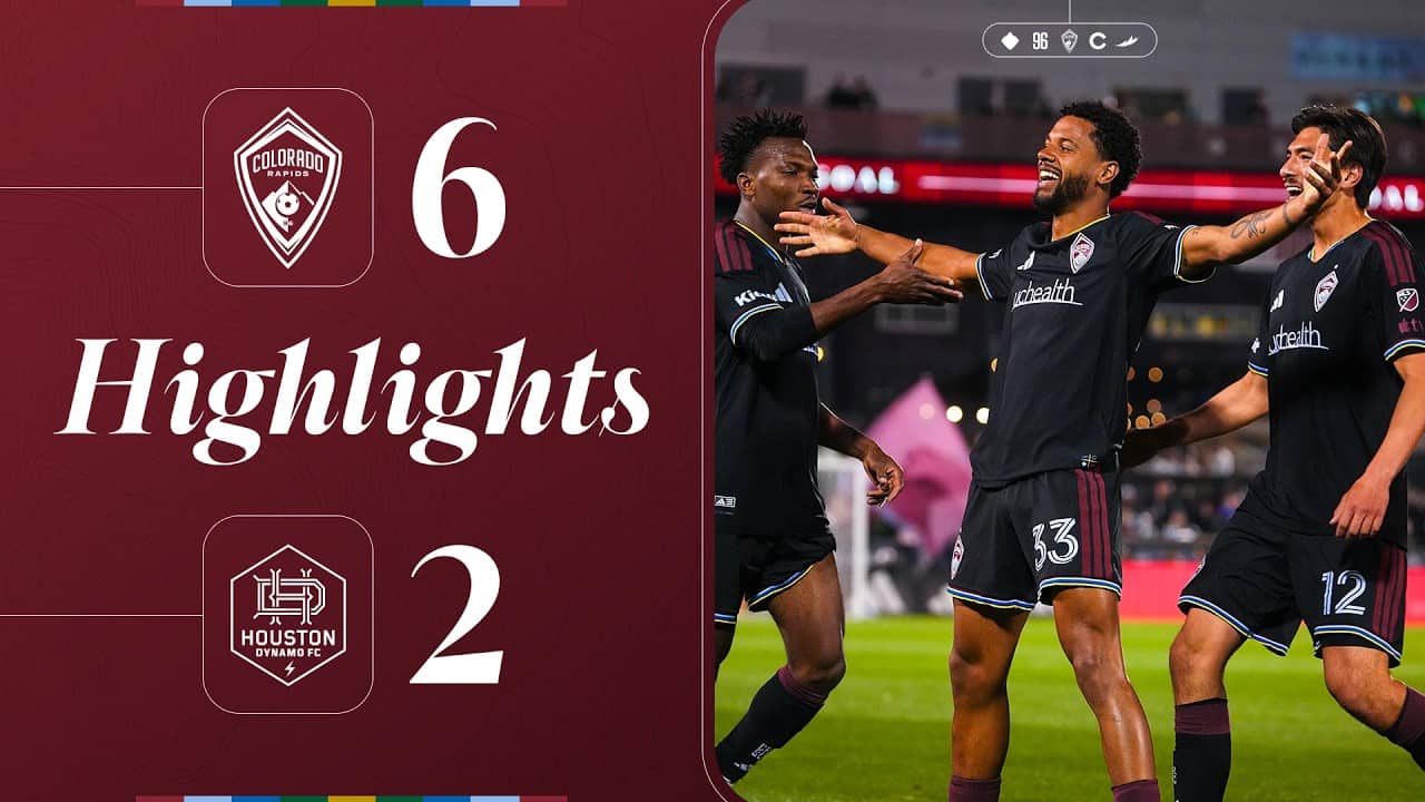 Highlights | Thompson, Navarro braces propel Rapids to 6-2 rout of Houston Dynamo