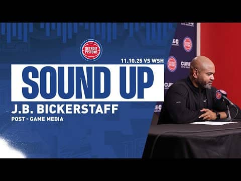 Post-Game Press Conference: J.B Bickerstaff | Pistons at Wizards | 11.10.2025