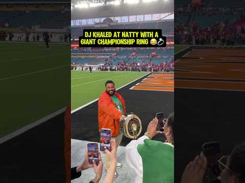 DJ KHALED REPPING CANES AT NATTY 😂🙌