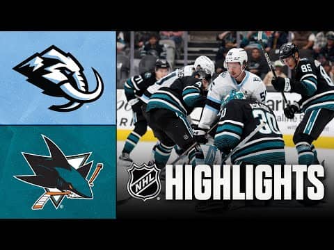 NHL Highlights | Mammoth vs. Sharks | November 18, 2025