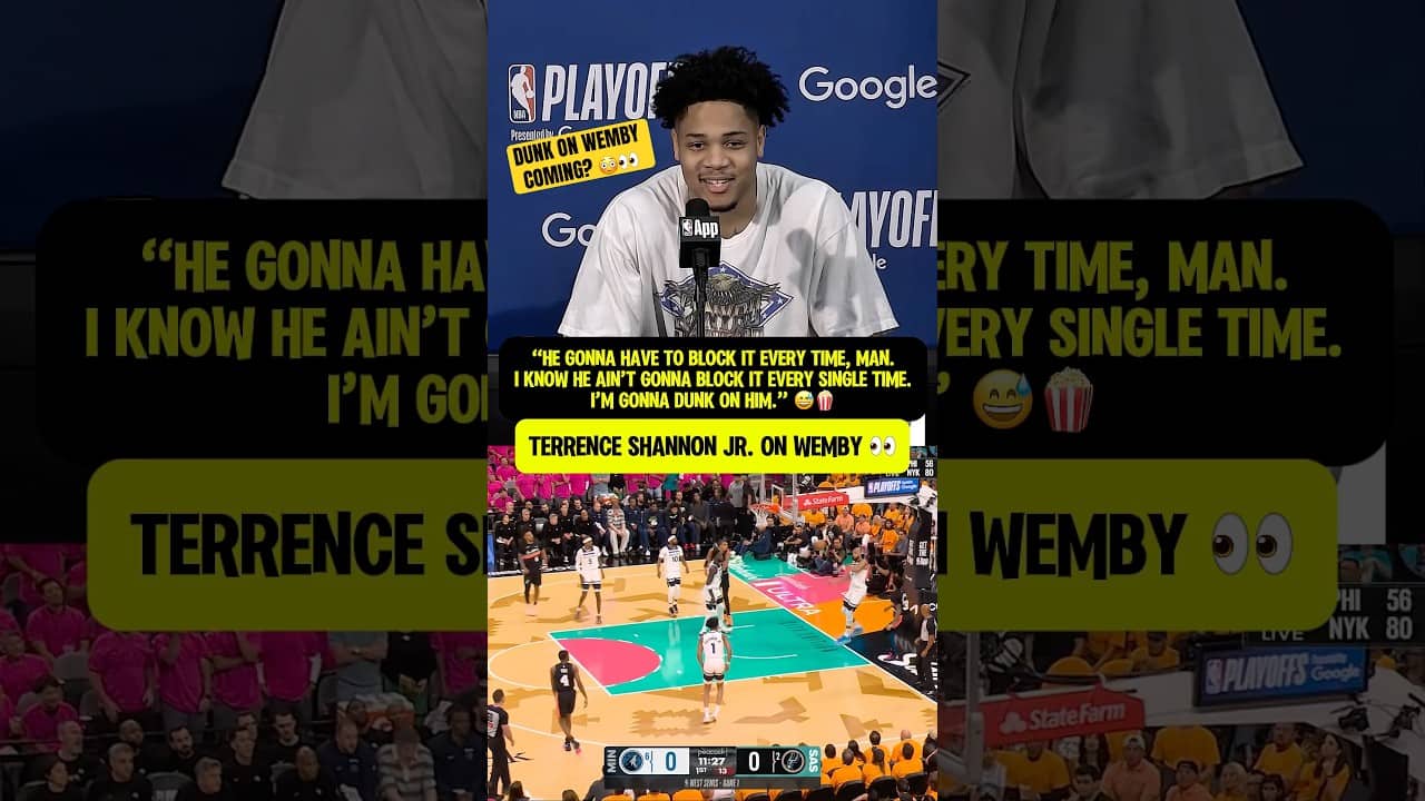 Terrence Shannon Jr not backing down from Wemby 🍿👀