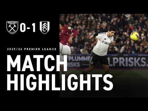HIGHLIGHTS | West Ham 0-1 Fulham | Raúl Jiménez's strikes late once again 👌
