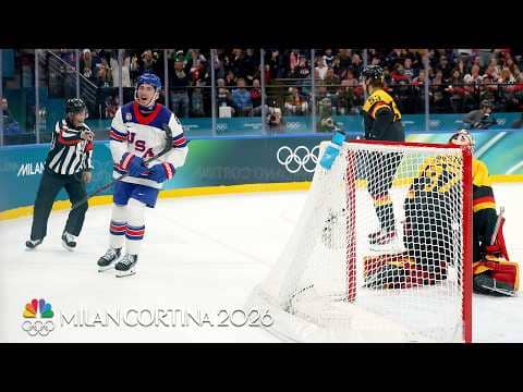 Team USA's Zach Werenski scores first Olympic goal over Germany | Winter Olympics 2026 | NBC Sports