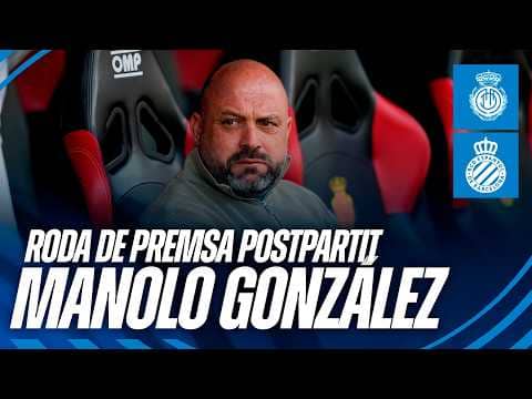 🎥 Roda de premsa postpartit de Manolo González | #MallorcaEspanyol