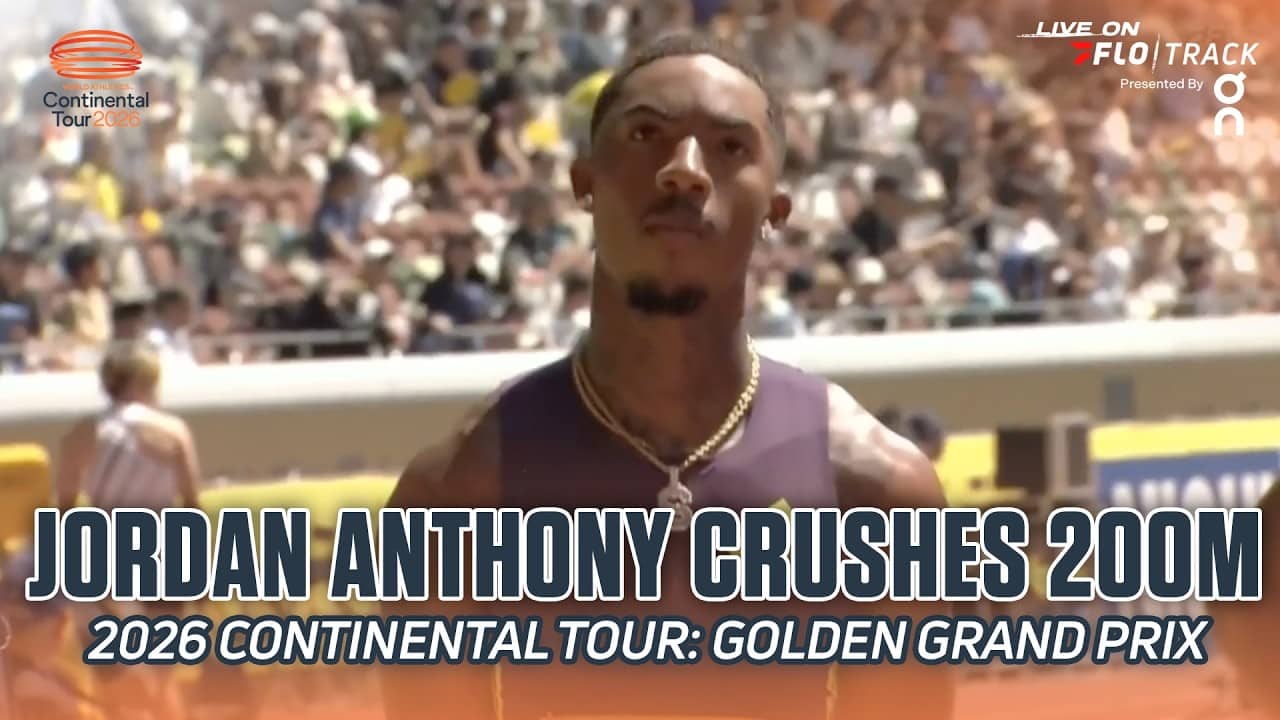Jordan Anthony Runs Windy 20.05 To Win 200m at Continental Tour Tokyo 2026 | Replay