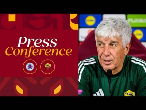 🟨 LIVE 🟥 LA CONFERENZA STAMPA DI GASPERINI E MANCINI ALLA VIGILIA DI RANGERS-ROMA