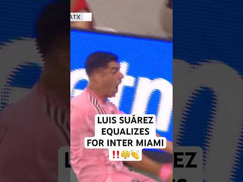 Suárez EQUALIZES for @intermiamicf and Nu Stadium goes WILD😤👏