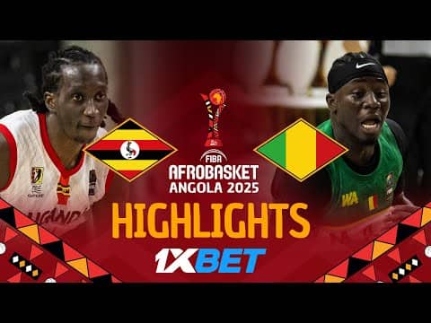 Uganda 🇺🇬 vs Mali 🇲🇱 | 1XBET Highlights | #AfroBasket 2025