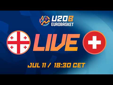 LIVE - Georgia v Switzerland | FIBA U20 EuroBasket 2026 Division B | Group Phase