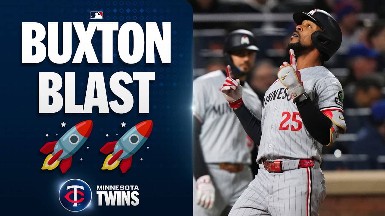 Byron Buxton TIES IT with a DEEP home run! 😤🔥(2nd straight game with a HR!)