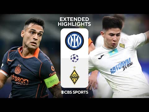 Inter vs. Kairat Almaty: Extended Highlights | UCL League Phase MD 4 | CBS Sports Golazo