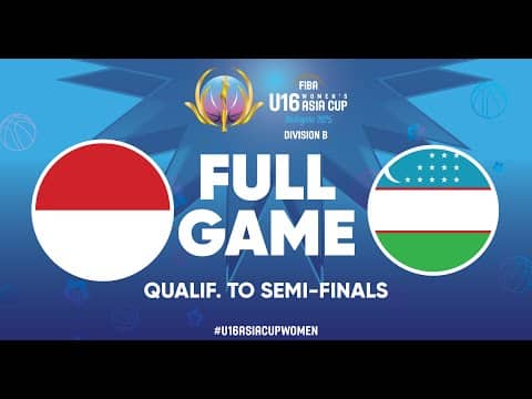 LIVE - Indonesia v Uzbekistan | FIBA U16 Women's Asia Cup 2025 - Division B | Qualif. to Semi-Finals