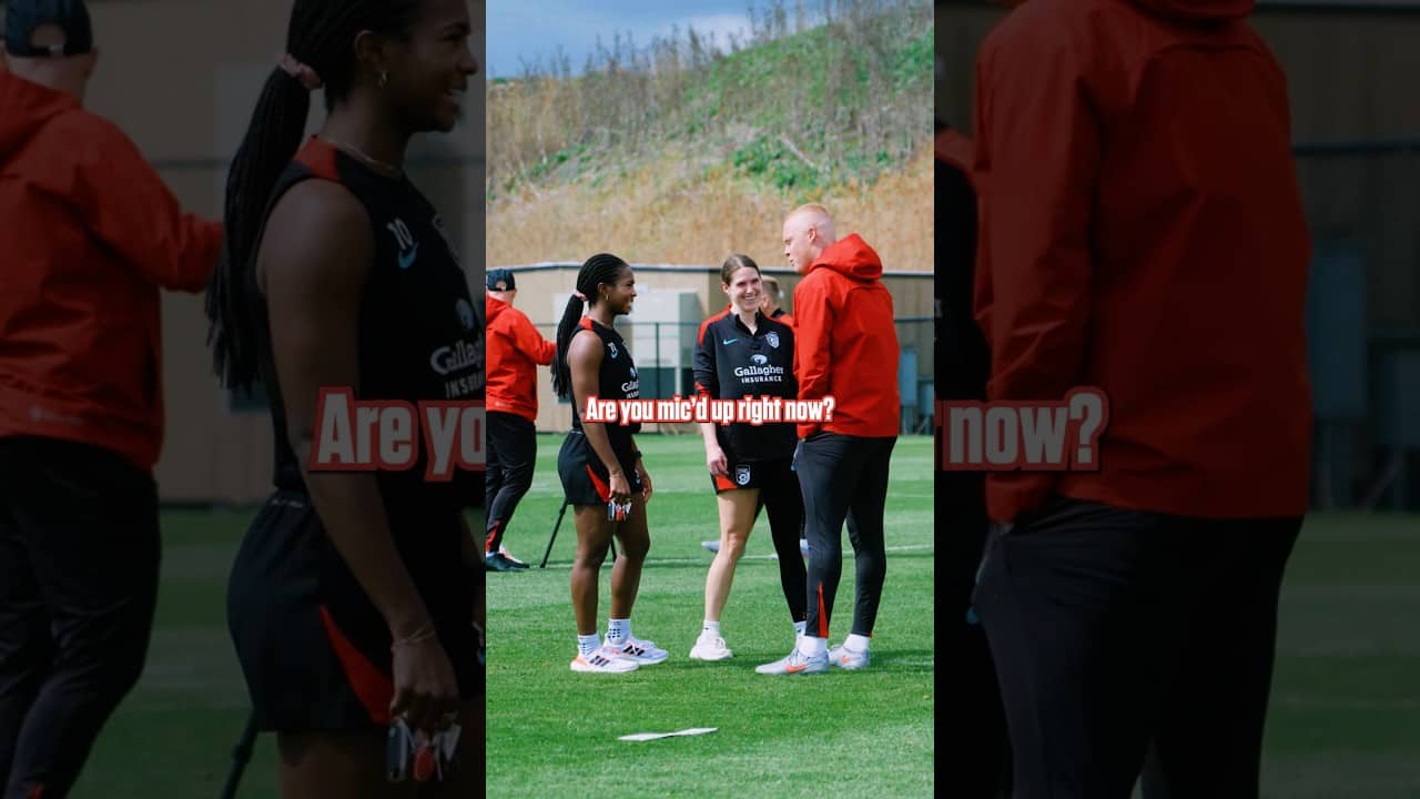 We mic’d up Goalkeeper Coach Dan Ball & let the session speak for itself 🎙️😂