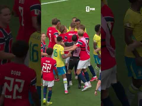 Things get chippy late between Brazil and Norway, with Neymar being shown a yellow card