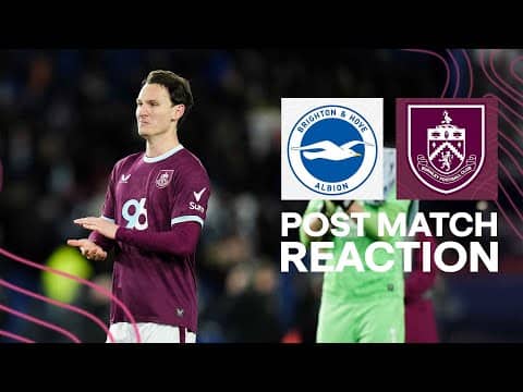Hjalmar Ekdal On Tough Defeat To Brighton | REACTION | Brighton 2-0 Burnley