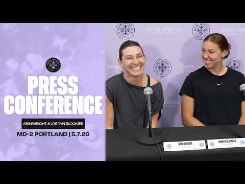 'I love playing with Grandma' | Arin Wright and Jordyn Bloomer MD-1 vs. Portland | 5.7.26