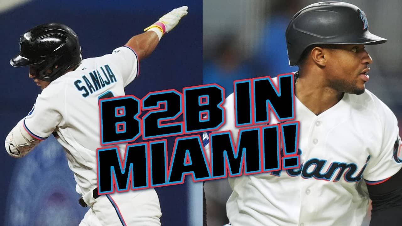 BACK-TO-BACK IN MIAMI 😮 Javier Sanoja CRUSHES a grand slam, Xavier Edwards follows up with a homer 🐟