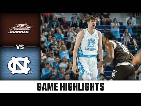 St. Bonaventure vs. North Carolina | 2025-26 ACC Men's Basketball