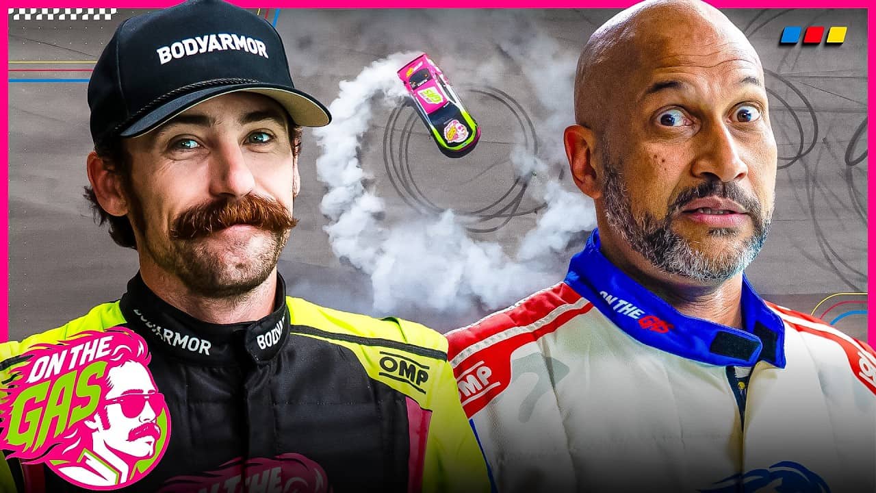 Keegan-Michael Key Rides Shotgun at 180 MPH | On The Gas with Ryan Blaney