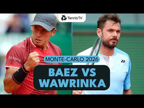 Sebastian Baez Faces 2014 Champion Stan Wawrinka 🔥 | Monte-Carlo 2026 Highlights