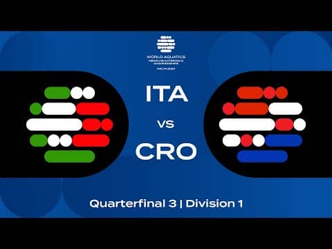 Quarter-Final 3 | Italy vs Croatia |  World Aquatics Men’s U16 Water Polo Championships 2024
