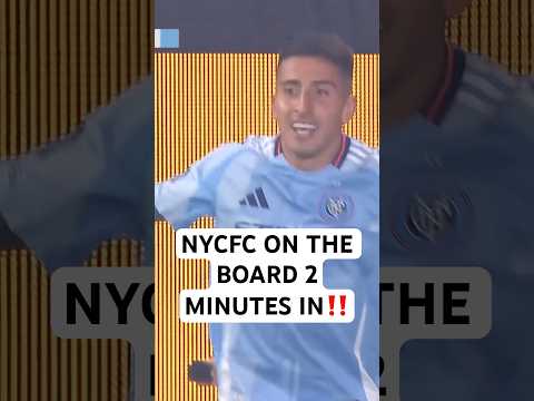 Nico Fernández STRIKES FIRST💥for NYCFC in Hudson River Derby!!