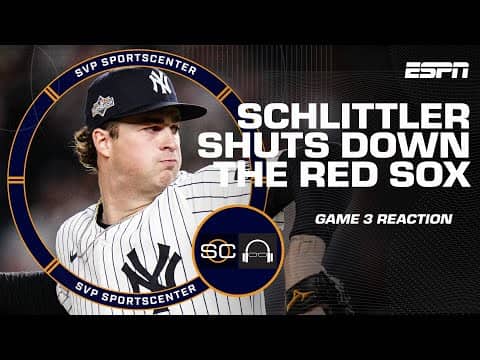 Red Sox vs. Yankees Reaction 🍿 Cam Schlittler's historic outing leads NY to ALDS | SC with SVP