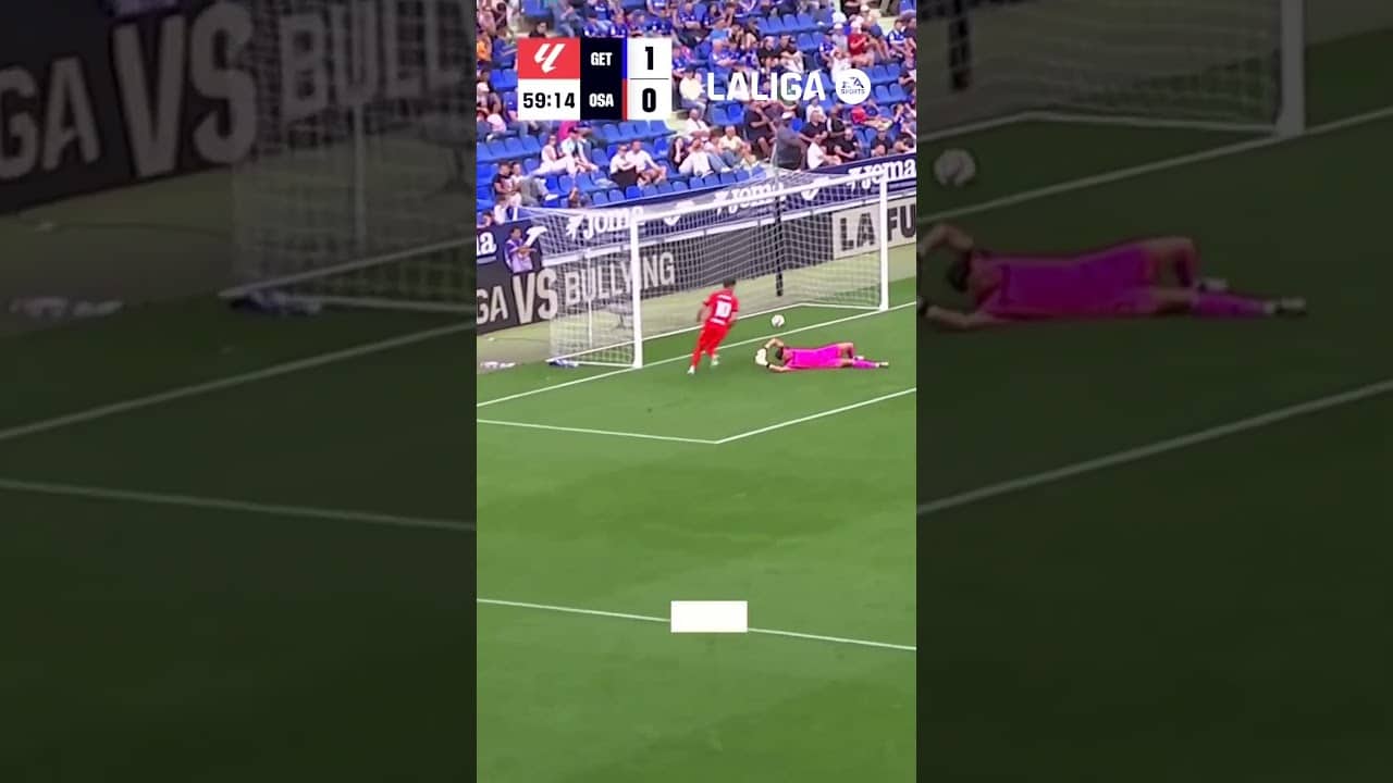 Gol de Budimir en el #GetafeOsasuna de la temporada 2024/25 #LaLigaHighLights #Osasuna #shorts