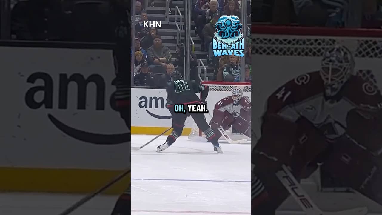 Ryker Evans is beginning to show he has what it takes to be a standout NHL player! #SeaKraken