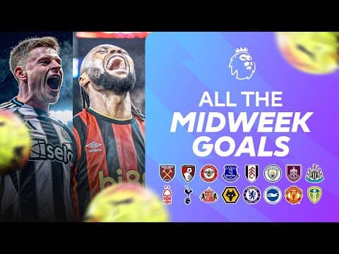 EVERY Midweek Goal | Matchweek 21 | 2025/26 Premier League Highlights