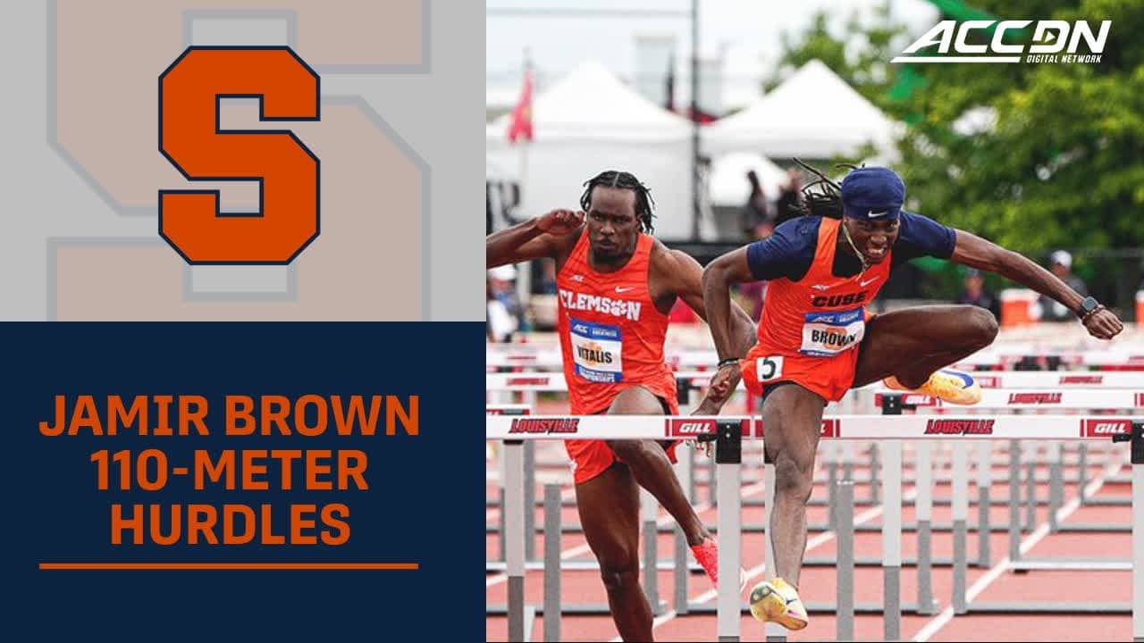 Syracuse's Jamir Brown Wins ACC 110-meter Hurdles Title