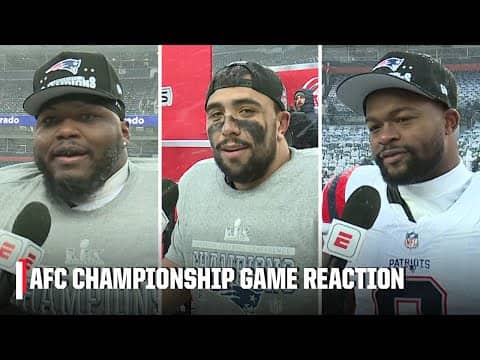 Patriots react to AFC title game win to advance to Super Bowl LX | NFL on ESPN