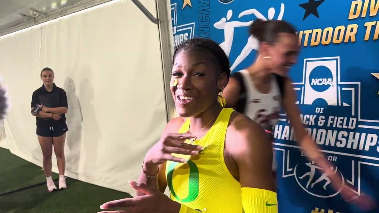 Oregon’s Aaliyah McCormick On Defending NCAA 100mH Title On Her Home Track, Wins In 12.47