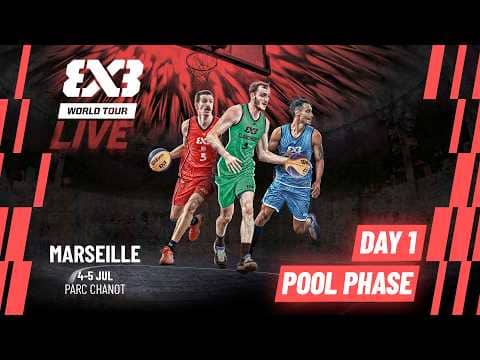 LIVE 🔴 FIBA #3x3WorldTour Marseille 2026 | Pool Phase | #3x3Basketball