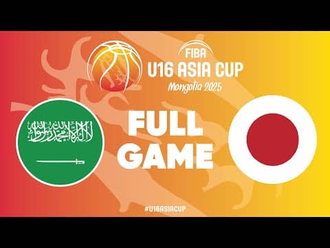 LIVE - Saudi Arabia v Japan | FIBA U16 Asia Cup 2025 | Group Phase